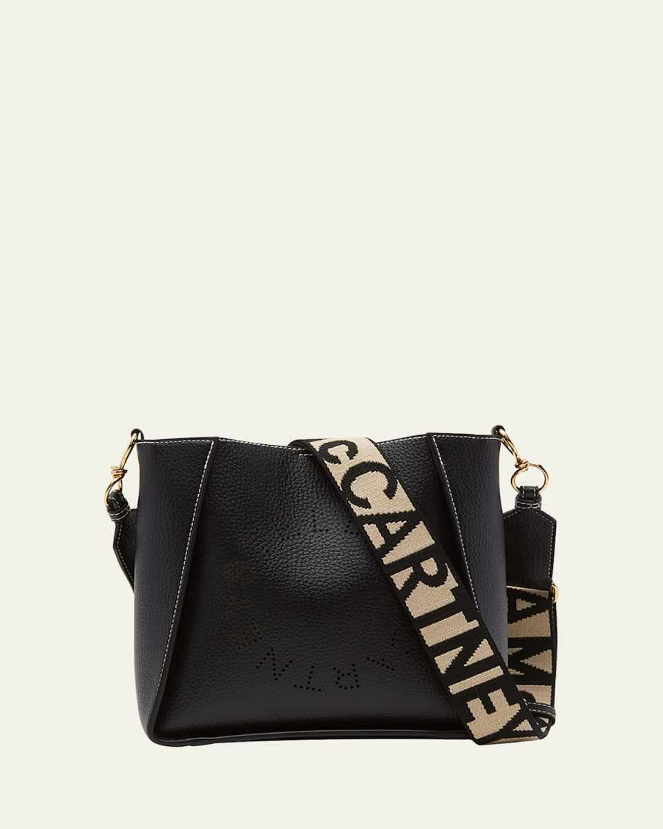 Mini Logo Grain Vegan Leather Crossbody Bag